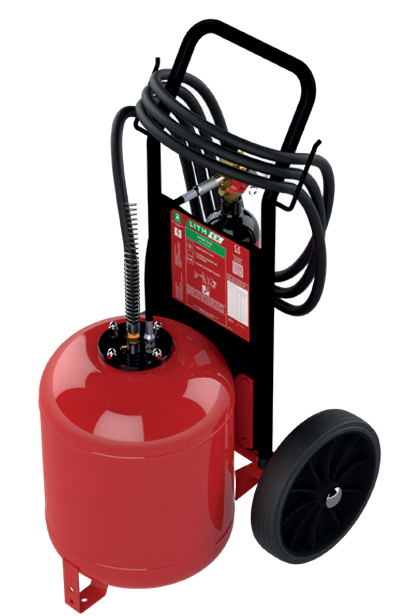 Extincteur Lith EX Trolley 25L AVD Fire – batterie lithium-ion